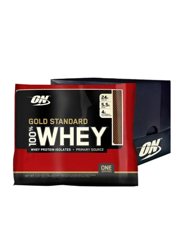 100% Whey Gold Stand 24x30g Double Rich Choco Optimum
