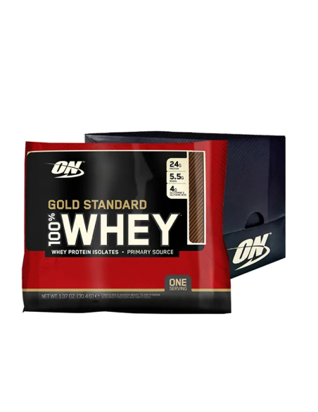 100% Whey Gold Stand 24x30g Double Rich Choco Optimum