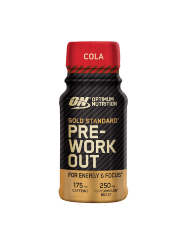On Gold Standard Pré Treino Shot 12X60Ml Cola Optimum Nutrition
