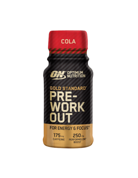 On Gold Standard Pré Treino Shot 12X60Ml Cola Optimum Nutrition