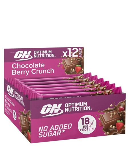 Barritas Chocolate Berry Crunch 12x55g - Optimum Nutrition