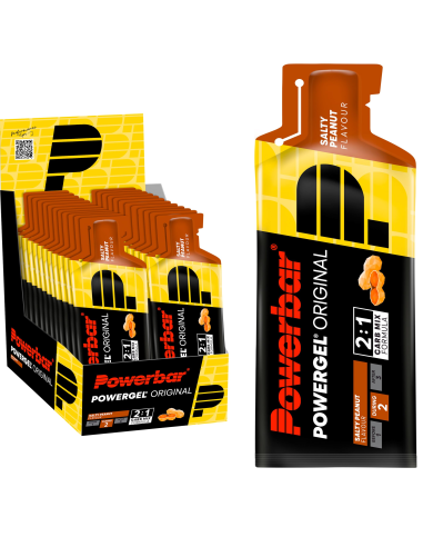 Powergel Amendoim Salgado 24 Unidades 41g Energia e Sabor Power Bar