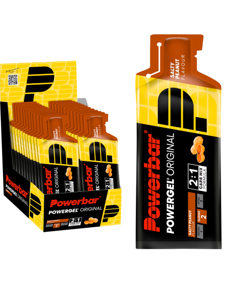 Powergel Amendoim Salgado 24 Unidades 41g Energia e Sabor Power Bar