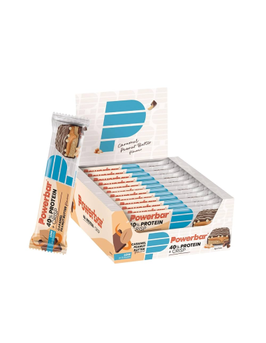 Proteinplus Crisp 40% Caramelo Manteiga de Amendoim 12 Barras Power Bar