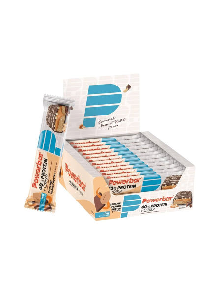 Proteinplus Crisp 40% Caramelo Manteiga de Amendoim 12 Barras Power Bar