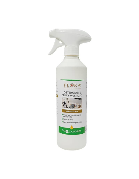 Spray Higienizante Multiusos Flora 500 ml  Limpieza Efectiva