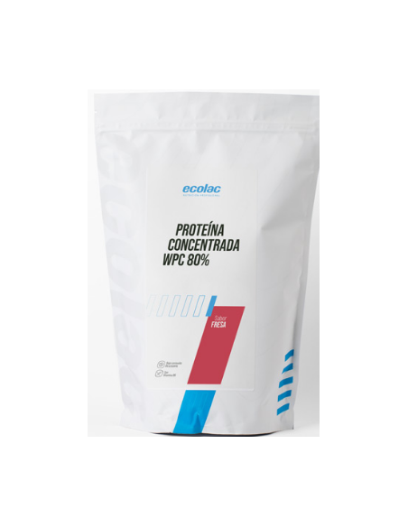 Prep. Polvo Base Proteína Sabor Fresa WPC80 700g Ecolac