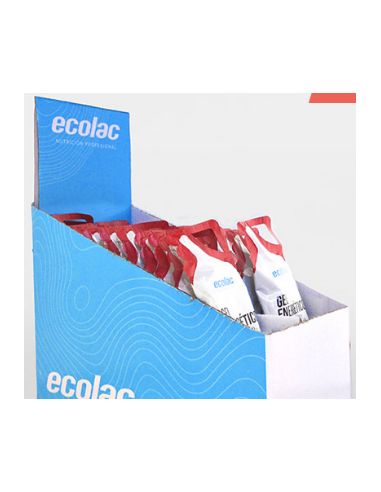 Pack 24 Gel Ecolac Energy Sabor Morango - Energia Natural