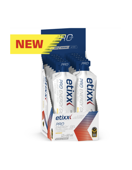 Etixx Gel Energético Mango con Cafeína 12 x 60 ml