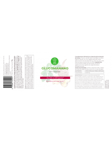 Glucomanano 120 Cap. A Loja Konjac Controle seu peso facilmente