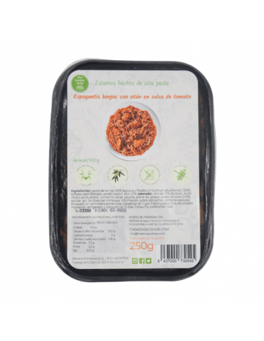 Espaguete Konjac com Atum 250g | A Loja Konjac Saudável