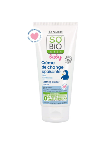 SoBio Etic Baby Creme Calmante para Fraldas 100 ml Natural