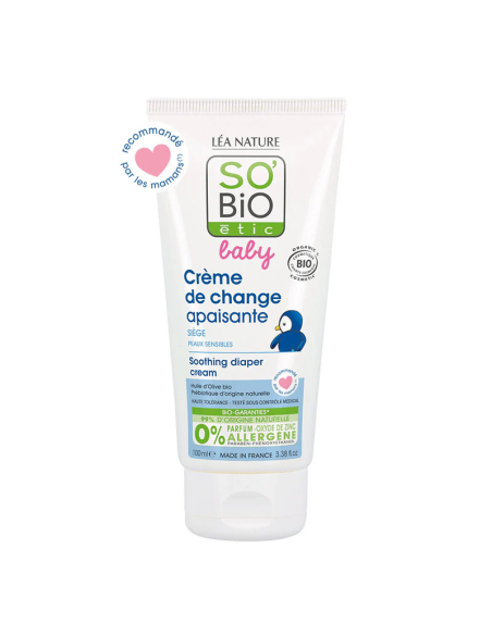 SoBio Etic Baby Creme Calmante para Fraldas 100 ml Natural