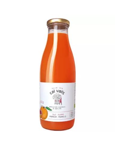Zumo de Pomelo Rosa 750 ml Eco de Cal Valls Natural y Fresco