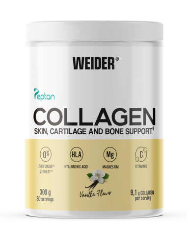 Collagen Vainilla 300Gr Weider  Piel y Articulaciones Saludables