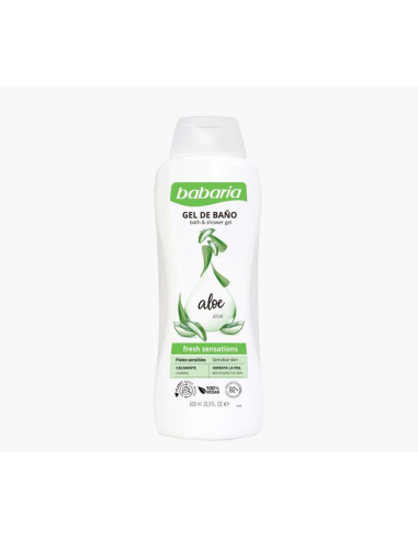 Gel de Baño Hidratante Aloe Babaria 600 ml  Piel Suave