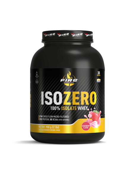 Isozero Cfm 100% Isolado Morango 900g - Qualidade Nutricional Fogo