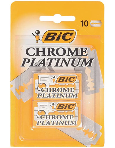 Lâminas de Barbear Bic 10 Unidades - Barbear Suave e Preciso