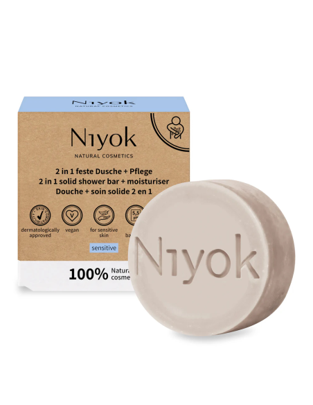 Limpiador Corporal Sensitive 80g Niyok  Cuidado Suave