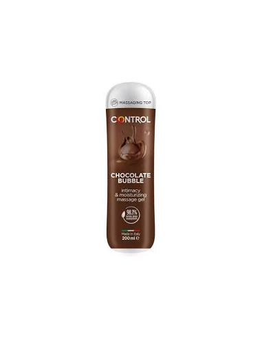 Control Bubble Gel de Massagem Chocolate 200 ml Relaxamento Total