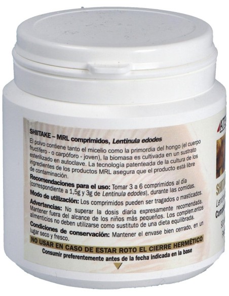 Shiitake-Mrl 90 Comprimidos de Atena