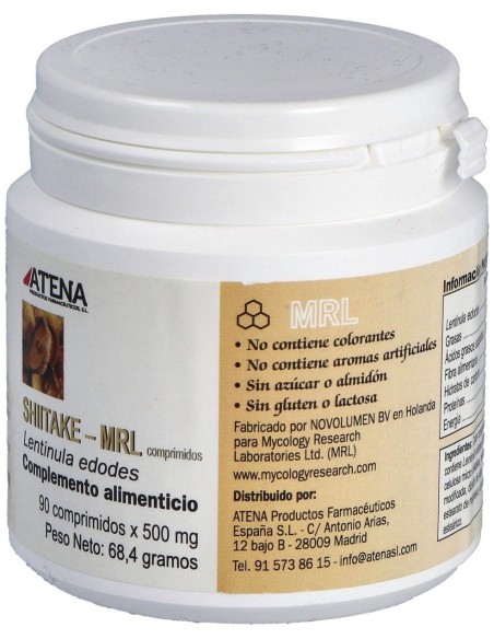 Shiitake-Mrl 90 Comprimidos de Atena