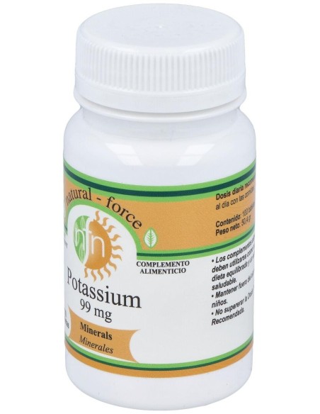 Potasio 99Miligramos 100 Comprimidos Nutri-Force