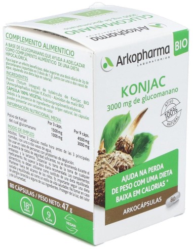 Glucomanano 80Arkocapsulas. Bio Arkopharma