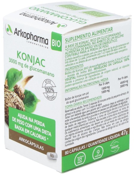 Glucomanano 80Arkocapsulas. Bio Arkopharma