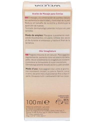 Aceite de Masaje para las Estrías 100ml  de Weleda**