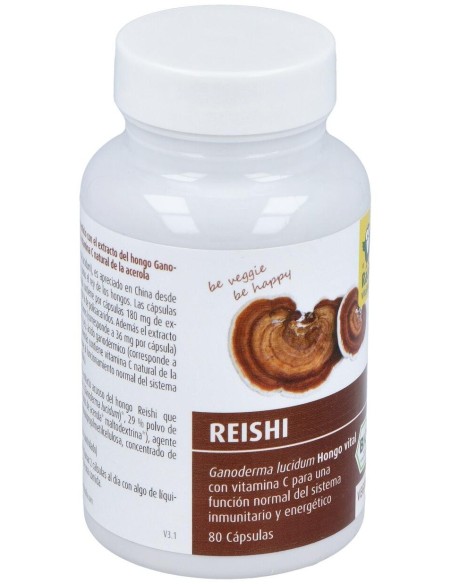 Reishi 80 Cápsulas  Bio Sg Vegan Raab Vitalfood