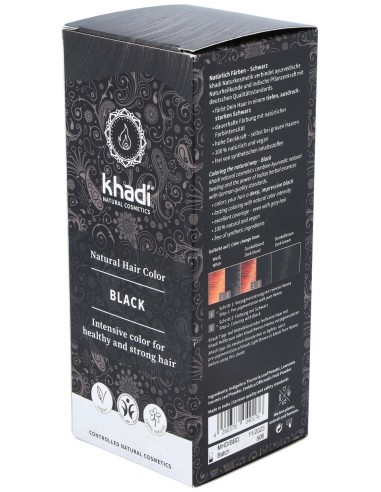 Tinte Herbal Color Negro 100Gr. de Khadi