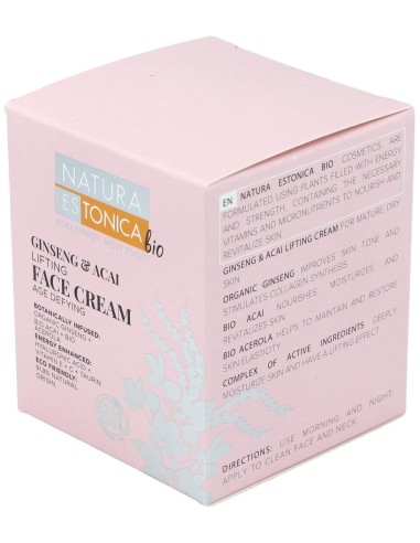 Crema Facial Ginseng-Acai 50ml | Natura Estonica Bio