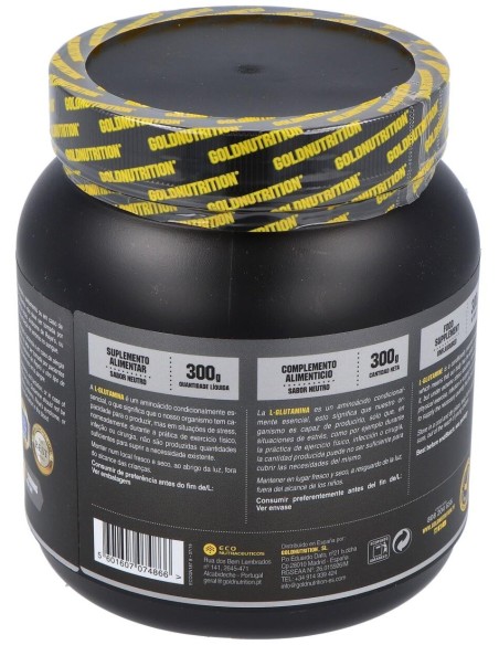 L-Glutamina 300 gramos Gn de Gold Nutrition