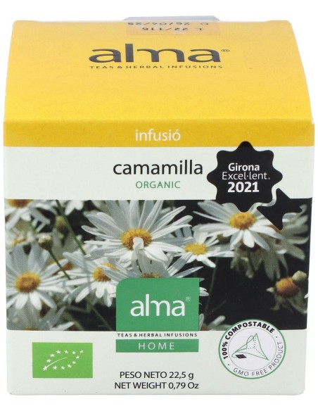Manzanilla Infusion 15Piramides. Eco Vegan de Alma Home