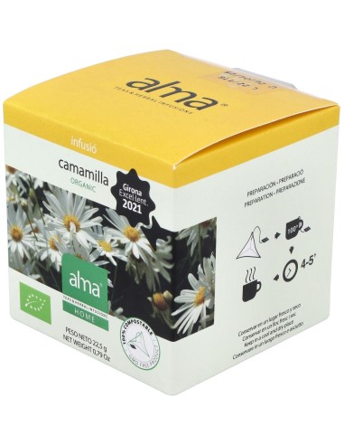 Manzanilla Infusion 15Piramides. Eco Vegan Alma Home