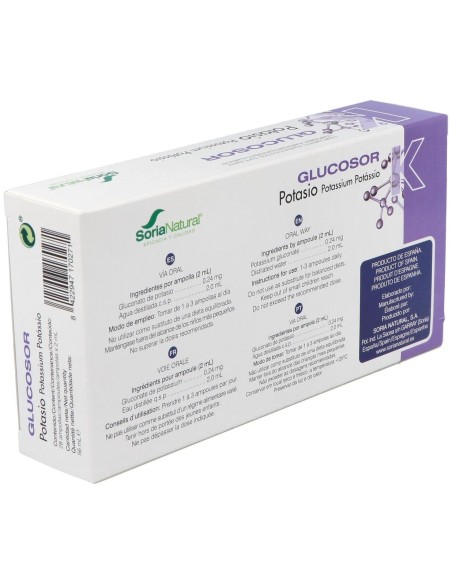 Glucosor Potasio 28 Ampollas de Soria Natural