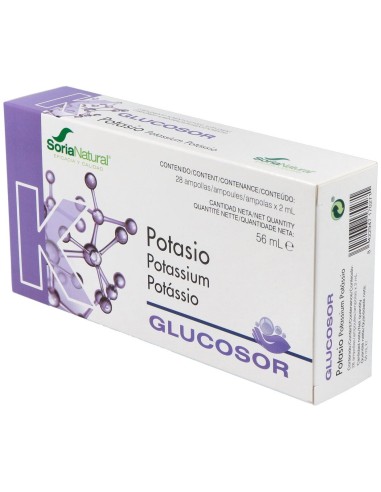 Glucosor Potasio 28 Ampollas de Soria Natural