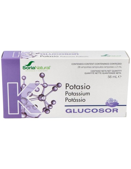 Glucosor Potasio 28 Ampollas de Soria Natural