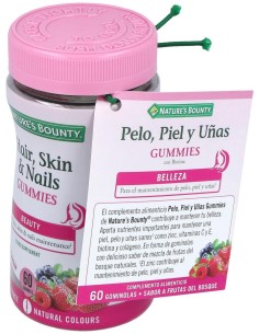 Gummies Pelo Piel Y Uñas Con Biotina 60Gominolas de Nature S Bounty 2