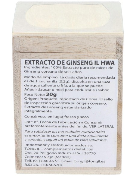 Ext.Ginseng Il Hwa 30Gr de Tongil