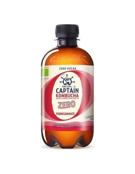 Kombucha Zero Granada 400ml Bio Captain  Refresco Saludable