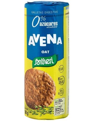 Galletas Digestive Avena 0% Azucares 190 Gramos Santiveri